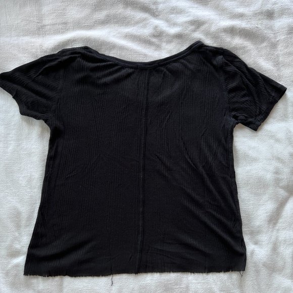 Rag & Bone Ribbed Baby T-Shirt - Picture 2 of 5